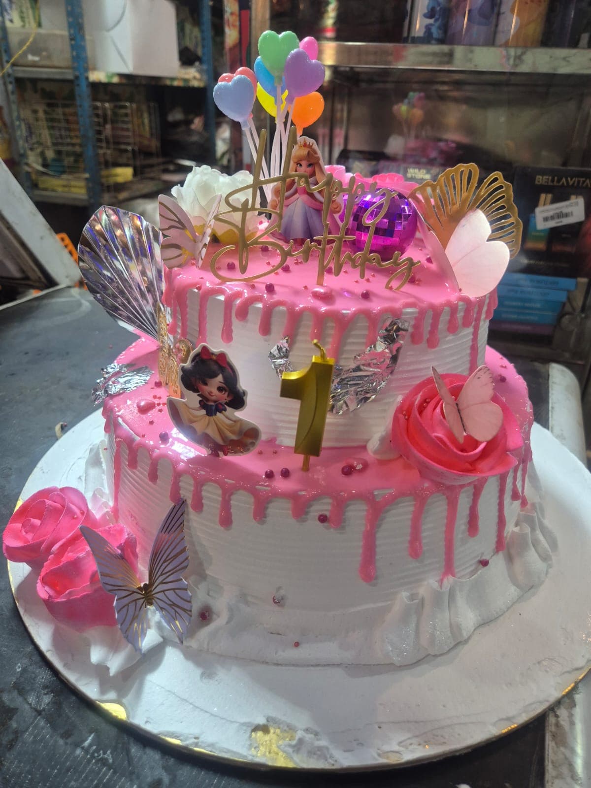 Sweet Cherry Blossom Vanilla Premium Cake